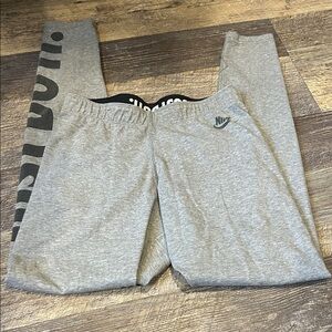 Nike Light Gray Sweatpants small